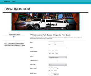 bmwlimos.com: BMW Limos - BMW Limousines - BMW Prom Limos - BMW Wedding Limos
NYC Prom Limousines, New York Limos, NYC Limo Bus, Prom Buses, New York City Buses and Limo Rentals