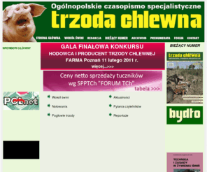 trzoda-chlewna.com.pl: Trzoda chlewna - ogólnopolskie czasopismo specjalistyczne
Trzoda chlewna - Ogólnopolskie czasopismo dla producentów świń, zootechników i lekarzy weterynarii