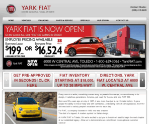 fiatoftoledo.com: YARK FIAT | New Fiat dealership in Toledo, OH 43615
Toledo, OH New, YARK FIAT sells and services Fiat vehicles in the greater Toledo