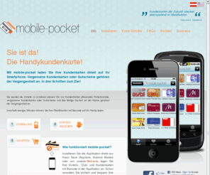 mobilekundenkarte.com: mobile-pocket - Die mobile Verwaltung Ihrer Kundenkarten | Handy statt Plastikkarte | mobil Kundenkarte Handykundenkarte mobilePocket mobile-pocket mobile pocket Vorteilskarte Plastikkarte Smartphone App
Alle Kundenkarten am Handy - keine lästigen Plastikkarten mehr!