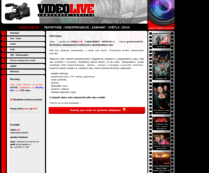 videolive.cz: VIDEOLIVE - Jaroslav Houštecký -  Informace
videolive camcorder