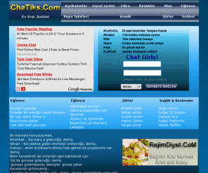 chatiks.com: chat, chat kanalları, chat siteleri, hepsi bedava
Chat kanalları Chatiks.CoM ücretsiz chat sohbet siteleri Eğlence Karikatürler resimler 