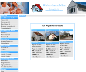 wolters-immobilien.com: Wolters Immobilien
Wir sind die Spezialisten für das Verkaufen und Vermieten Ihrer Immobilie.Unser Tätigkeitsgebiet reicht von Dessau , Bitterfeld, Lutherstadt Wittenberg, Zerbster Raum  bis Köthen.