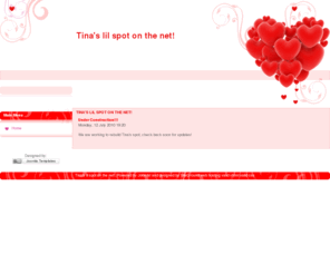 lil-tina.com: Tina's lil spot on the net!
Tina's lil spot on the net!