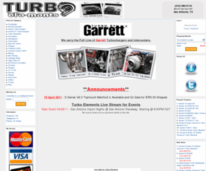 turboelements.com: Turbo Elements - #1 Online Source for Garrett Turbos
Your #1 online source of Garrett Turbos, Garrett Intercoolers, NLR Boost Controllers, Drag Turbo Kits, Blox Racing, and Much More.