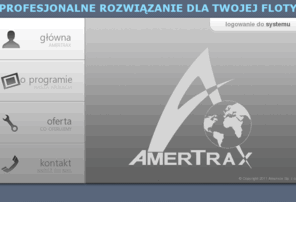 amertrax.pl: Amertrax: monitoring GPS, profesjonalne zarządzenie flotą
Amertrax oferuje monitoring GPS, którego głównym zadaniem jest śledzenie i zarządzanie pojazdami. Efektem takiego działania jest zmniejszenie oraz optymalizacja kosztów wytwarzanych przez pojazdy jak i przez kierujące nimi osoby. Ważną zaletą programu jest możliwość monitoringu pojazdów w czasie rzeczywistym.