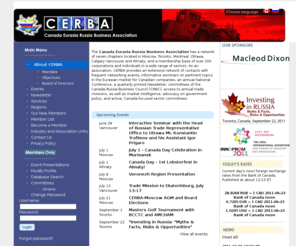 cerbanet.org: Canada Eurasia Russia Business Association ->  About CERBA
