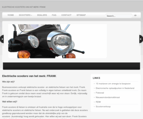 businessscooters.com:  | Elektrische scooters van het merk: Frank
