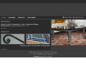 fabbrogovoni.com: Fabbro Govoni - Bologna - Ferro Battuto - Visual Site
Fabbro Govoni realizza su misura o a disegno del cliente costruzioni di ferro o metalliche in genere.