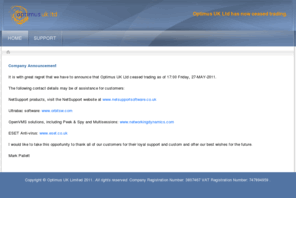 optimusuk.com: Optimus UK Ltd  - Software and Computing Services for UK Businesses
Computer Software, IT Management Services and Internet Services for business.