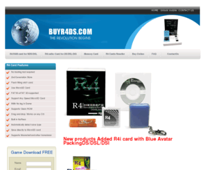 buyr4ds.com: Buy r4 ds| r4 nds | nintendo ds | r4 ds | r4 ds card | r4 nintendo ds
BuyR4ds.com provides complete Game card solutions and updates for NDS/NDSL. No knowledge required. Find all about  buy r4 ds,r4 ds,r4 ds card,r4 nds,r4 nintendo ds