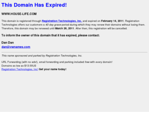 house-life.com: HOUSE-LIFE.COM Has Expired!
