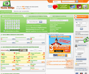 huchaganga.es: Descuento, código descuento y bono de descuento para los productos preferidos: plan estupendo descuento
Hucha-ganga.es: Bonos y códigos descuento para sus compras malignas. Descuentos, planes estupendos, regalos para sus comerciales, compara con descuentos más de 600000 productos, ahorrar gracias a los cupones