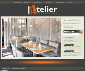 latelier-guingamp.fr: L'Atelier Restaurant à Guingamp - un véritable atelier de cuisine ambiance lounge
L'Atelier Restaurant â Guingamp : un véritable atelier de cuisine ambiance lounge. 
Tendance FOODING, notre cuisine va vers une harmonie des goûts, des saveurs et des textures. 
Une carte généreuse, inventive, vivante au rythme des saisons, le produit le plus simple, le plus humble...