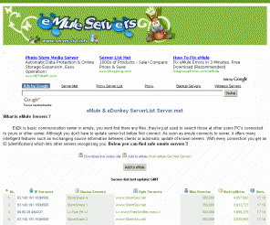EMULE SERVER LIST DOWNLOAD emule server list download: