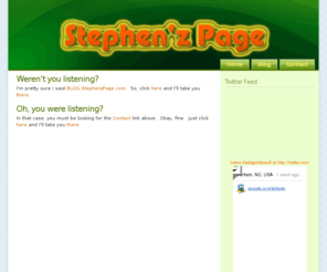 stephenzpage.com: Welcome to Stephen'z Page!
