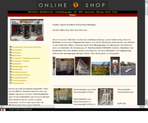 bankdruecken.com: Outdoor Sports and More Online-Shop Büdingen.
