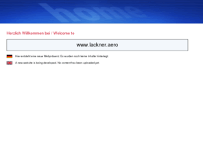 lackner.aero: Hier entsteht eine neue Webpräsenz / A new website is being developed
