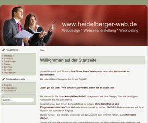 heidelberger-web.de: Willkommen auf der Startseite
Joomla! - dynamische Portal-Engine und Content-Management-System