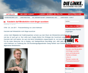 dielinke-friesland.de: DIE LINKE. Landkreis Friesland - Aktuelles
Die Linke im Kreisverband Landkreis Friesland.