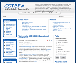 gstbea.org: Welcome to GST BOCES Educational Association
Joomla! - the dynamic portal engine and content management system