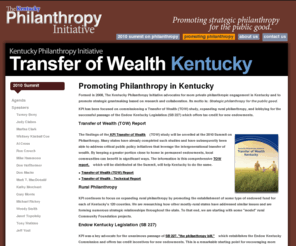 kyphilanthropy.com: Promoting Philanthropy
Kentucky Philanthropy Initiative