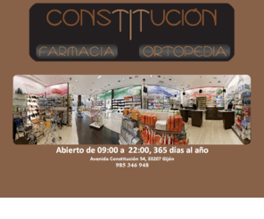 farmaciaconstitucion.com: Farmacia Ortopedia Constitución
Farmacia Ortopedia Constituci�n. A su servicio en Gij�n(Asturias). Avda. de la Constitucion, 54