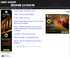 hiphopsonglyrics.com: Hip Hop Song Lyrics
Hiphopsonglyrics.com Providing you with the latest and new Hip Hop, R&B, Rap Songs, Lyrics, Music Videos.