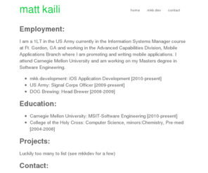 mattkaili.com: Matt Kaili | Computer Scientist
