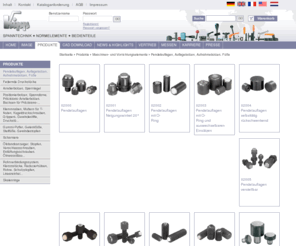 pendelauflagen.com: Heinrich KIPP Werk KG -  Produkte
Heinrich KIPP Werk KG in Sulz-Holzhausen bietet Spanntechnik, Normelemente, Bedienteile, Spannwerkzeuge, Novo·Grip, SympaTouch, Maschinenelemente und Vorrichtungselemente.