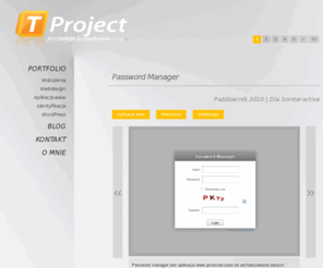 tproject.pl: Tproject.pl - Jerzy Tuleja - designer & webdeveloper
Tproject.pl - Jerzy Tuleja - designer & webdeveloper