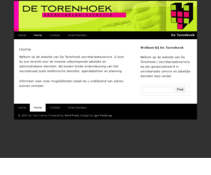 detorenhoek.nl: De Torenhoek
De Torenhoek - Gewoon weer een WordPress weblog