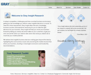 grayinsight.com: Gray Insight Marketing Research - Quantitative - Qualitative - Focus Groups -
