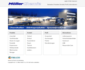 moellerchemie.com: H. Möller GmbH & Co. KG - Chemikalien - Stärkeprodukte - Spezialprodukte
