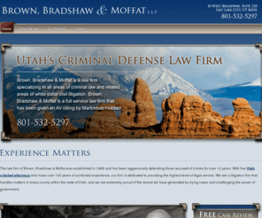 brownbradshaw.com: Utah Criminal Lawyer | Utah DUI Attorney | Salt Lake City Law Firms | Asset Forfeiture
Brown, Bradshaw and Moffat is a Utah-based law firm specializing in all areas of criminal law such as DUI, drug possesion, asset forfeiture and white collar crimes.