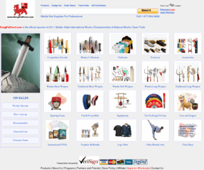 kungfudirect.com: KungFuDirect.com, the martial arts and kung fu Tai Chi supplies, carrier of Shaolin Kung fu, Feiyue Shoes, Tai chi kung fu wushu uniforms, Martial Arts Weapons, tai chi wushu kung fu shoes, sporting gears, Lion dance equipment, Dragon dance equipment, tai chi kung fu Fan, wushu competition swords, tai chi kung fu shaolin wushu instructional DVD
Kung Fu Direct-kungfudirect.com is a direct importer of high quality martial arts supplies including Kung Fu, Wushu, Tai Chi, weapons, shoes, videos, swords, martial arts supplies direct from Asia.