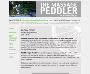 massagepeddler.com: The Massage Peddler
Arron Pigue, The Massage Peddler 