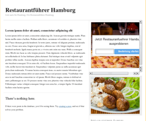 restaurantfuehrer-hamburg.com: Restaurantführer Hamburg – neu aktuel online
Sie benutzen gerne den Restaurantführer Hamburg? Dann haben wir jetzt genau das richtige für Sie. Denn den Restaurantführer hamburg gibts jetzt auch online. Einfahc auf www.restaurantfuehrer-hamburg.com gehen und bestellen. Die Gerichte kommen direkt zu Ihnen nach Hause geliefert und die Bezahlung erfolgt bargeldlos per Kreditkarte oder PayPal.