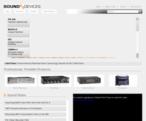 sounddevices.com: Sound Devices, LLC | Professional, Portable Audio Products
