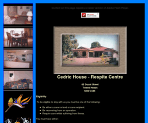 cedrichouse.com: Welcome To The Cedric House Web Site
Cedric House - CANOWINDRA
Tweed - Byron Aged & Disabled Aboriginal Corporation.