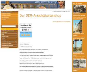 ddr-ansichtskartenshop.de: Der DDR-Ansichtskartenshop
DDR Postkarten, alte und moderne Ansichtskarten