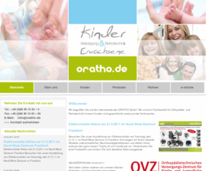 oratho.de: Startseite - Oratho GmbH - Orthopädietechnik und Rehatechnik
