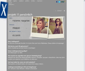 projektx.biz: projekt X Aktiengesellschaft - News
Ihre Werbeagentur in Heilbronn. Ansprechpartner für Design, Kommunikation & Marketing. Und Ihr Spezialist für Print, Events, Web & Social Media.
