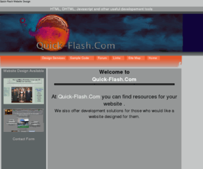 quick-flash.com: Welcome To Quick-Flash.Com
Quick-Flash.Com offers web development, networking,network,web,webdesign,webpages,html,computers,code,script,
				javascript,services,quick-flash,