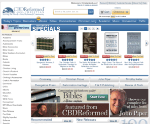 cbd-reformed.org: Christianbook.com - Shop for Christian Books, Bibles, Music, Homeschool Products, Gifts & more
Christianbook.com is the online home of Christian Book Distributors (CBD),
the world's largest distributor of Christian resources. For over 25 years
we've offered Christian books, music, Bibles, videos, software, gifts and more at
the lowest prices and with unbeatable service.
