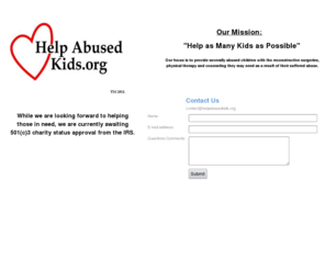 helpabusedkids.org: Help Abused Kids Home
Help Abused Kids