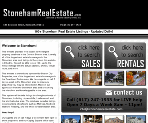 stonehamrealestate.com: StonehamRealEstate.com - Stoneham MA #1 Real Estate Website
View current list of Stoneham MA houses for sale, condos, apartments for rent, and more. 