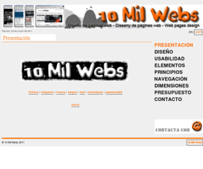 10milwebs.es: 10 Mil Webs |
Diseño Web 10 Mil Webs, Disseny Web 10 Mil Webs, 10 Mil Webs web design
