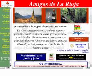 amigosdelarioja.com: AMIGOS DE LA RIOJA....Asociación Cívico-Cultural (La Rioja.- España)................................................
Asociación Cívico-Cultural AMIGOS DE LA RIOJA