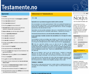 testament.no: Testamente.no - Spørsmål og svar om arv og testament
På Testamente.no får du hjelp til å skrive ditt eget testamente og svar på mange spørsmål om arv. Du får også hjelp til å tolke teksten i et testamente.